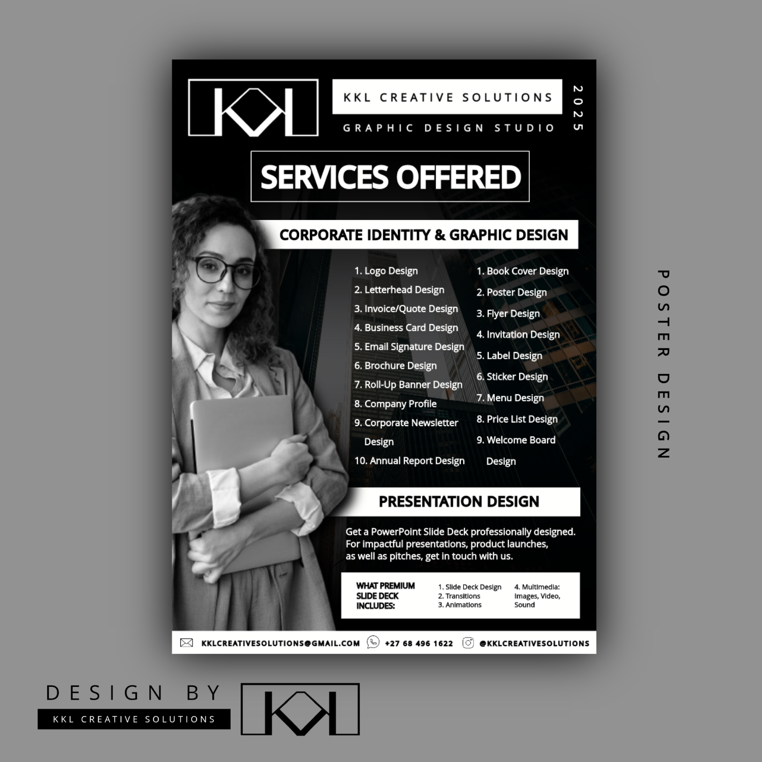 DESIGN BY KKL – KKL SERVICE LIST POSTER SAMPLE